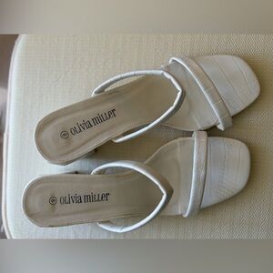 Olivia Miller Cream Women's Sandals